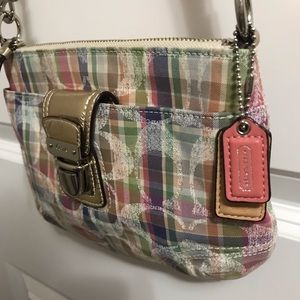 Coach Crossbody Pink Tartan Purse